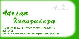 adrian kvasznicza business card